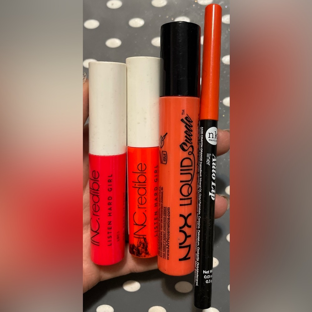 Orange INC.Redible & NYX Suede Lipstick & Lip Liner